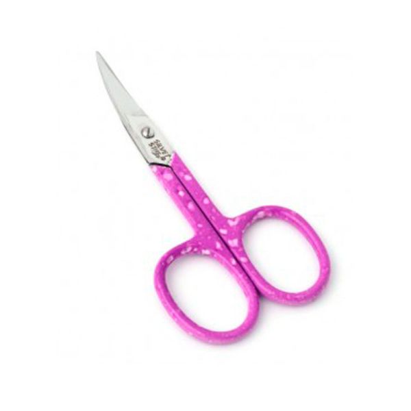 Silver Star, HCC 2 Pink Le Rose Cuticle Scissors, curved blades, pink finish